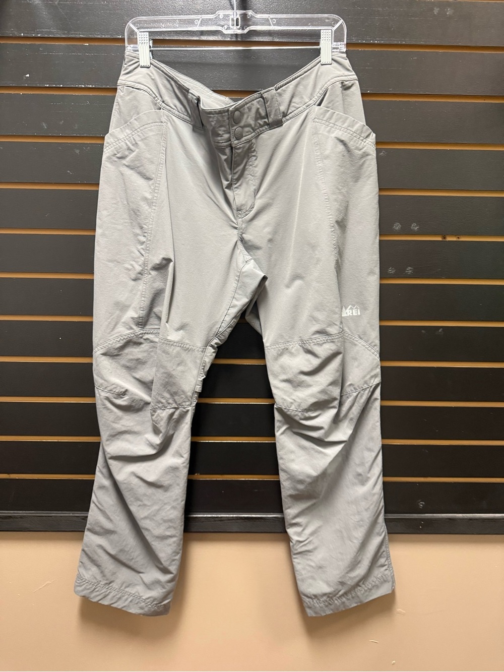 REI Hiking Pants Womens 16 Petite Gray Stretch Outdoor Trail Pants